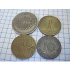 Четыре монеты/44 с рубля!