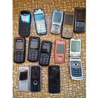 Лот старых кнопочных телефонов 13 штук