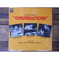 Buddy Rich, Louie Bellson, Kenny Clare / Bobby Lamb-Ray Premru Orchestra - Conversations-A drum spectacular - EMI, Gt. Britain