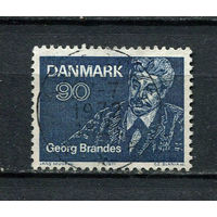 Дания - 1971 - Георг Брандес  - [Mi. 518] - полная серия - 1 марка. Гашеная.  (LOT EB18)-T10P34