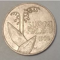 Финляндия 10 пенни, 1990 Цветы, Медно-никелевый сплав (7-2-22)