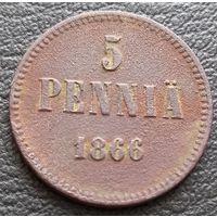 5 пенни 1866
