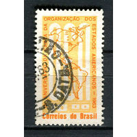 Бразилия - 1963 - 15 лет Организации американских государств - [Mi. 1036] - полная серия - 1 марка. Гашеная.  (Лот 19CG)