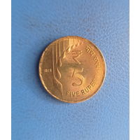 Индия 5 рупий 2021 год новая разновидность монет