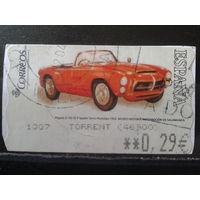 Испания 2004 Автоматная марка Автомобиль 1955 г 0,29 евро Михель-1,5 евро гаш