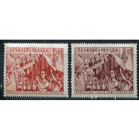 Чехословакия 1952г. День труда. 1 МАЯ Mi 727-728 MNH\\9