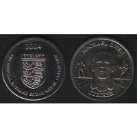 Official England Squad. Striker. Michael Owen -- 2004 England - The Official England Squad Medal Collection (f0