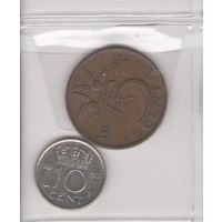 5 центов 1976 и 10 центов 1969 Нидерланды. Возможен обмен