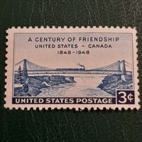 США 1948. 100 летие дружбы между США и Канадой. Полная серия