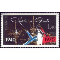 1 марка 1980 год Франция Де Голль
