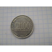 Венесуэла 100 боливар 2002г.y83a