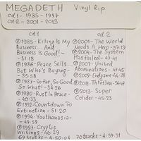 CD MP3 MEGADETH - 2 CD - Vinyl Rip (оцифровки с винила)