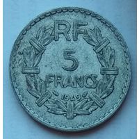 Франция 5 франков 1949 г.