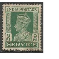 Индия. Король Георг VI. Служебная марка. 1939г. Mi#105.