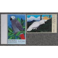 2000 - Международная выставка марок "The Stamp Show 2000" - Лондон, Англия - попугаи и попугаи -Сьерра-Леоне