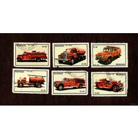 Марки-НИКАРАГУА-1983-Пожарные автомобили.