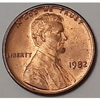 США 1 цент, 1982 Lincoln Cent Без отметки монетного двора (7-3-82)