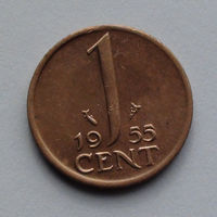 Нидерланды 1 цент. 1955