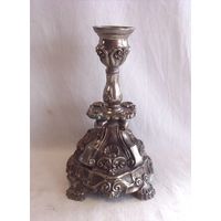 Подсвечник каминный Медь Серебрение 2