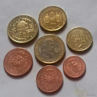 Набор евро монет Австрия 2009 г. (1, 2, 5, 10, 20, 50 евроцентов, 1 евро)