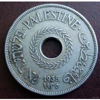 Палестина (Британская администрация). 20 милс 1935 г. Редкая.