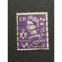 Северная Ирландия 1958. Королева Елизавета II. Региональный выпуск