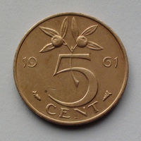 Нидерланды 5 центов. 1961