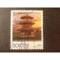 Япония 2011 башня, марка из блока