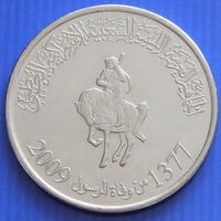 Ливия. 100 дирхам 2009 год КМ#29  Редкая!!!