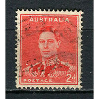 Австралия - 1937/1949 - Король Георг VI 2Р - [Mi.142C] - 1 марка. Гашеная.  (Лот 9EX)-T25P1