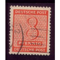 1 марка 1945 год Германия Советская оккупация Западная Саксония 130
