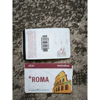 2 квітка на праезд па Рыму / 2 билета на проезд в Риме