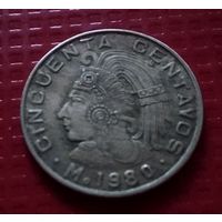 Мексика 50 сентаво 1980 г. #41119