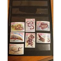 Никарагуа фауна змеи рептилии полная серия (3-1)