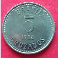 Бразилия 5 крузадо, 1986-1988
