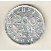 Германия 200 марка 1923 G