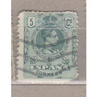 Известные  Люди Личности король Альфонсо XIII Испания 1909 год лот 11 контрольный номер на реверсе (1 буква и 6 цифр)
