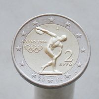Греция 2 евро 2004 Летние Олимпийские игры 2004