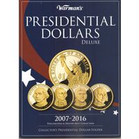 Альбом Warmans Deluxe Однодолларовые монеты Президенты США 2007-2016 г