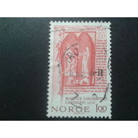 Норвегия 1974 король Магнус 13 век