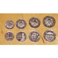 Узбекистан 2018 50,100,200,500 сом UNC компл. 4 монеты