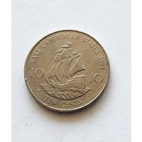 Восточные карибы 10 центов 2004