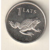 Латвия 1 лат 2010 Лягушка
