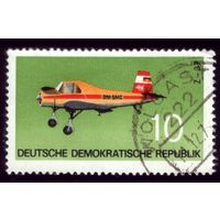 1 марка 1972 год ГДР Авиация 1750