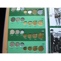 Колллекция монет в альбомах (2штуки) регулярного выпуска СССР 1937-1957 годов