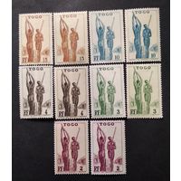 ФРАНЦИЯ. ТОГО\578фе\ 1941-1942 этнография. 2типа бумаги MNH\MH-2шт