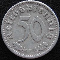 YS: Германия, Третий Рейх, 50 рейхспфеннигов 1935F, КМ# 87