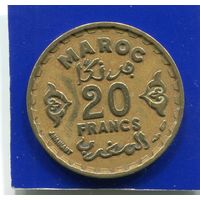 Марокко 20 франков 1951