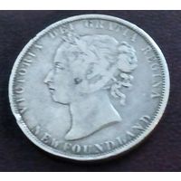 Серебро 0.925! Канада 50 центов, 1870-1901