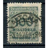 Веймарская Республика - 1923г. - 100 M, печать Альтона - 1 марка - гашёная. Без МЦ!